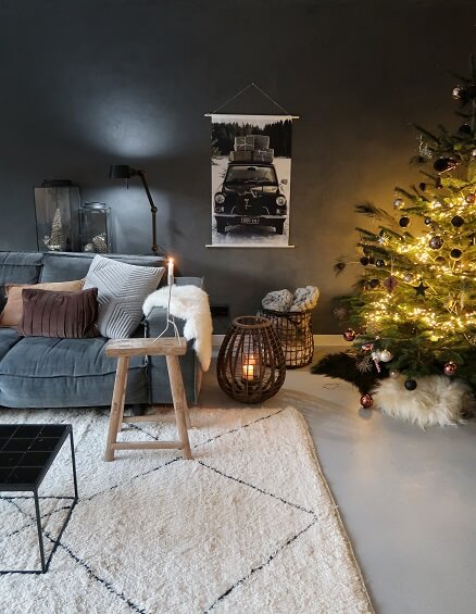 kerstboom woonkamer