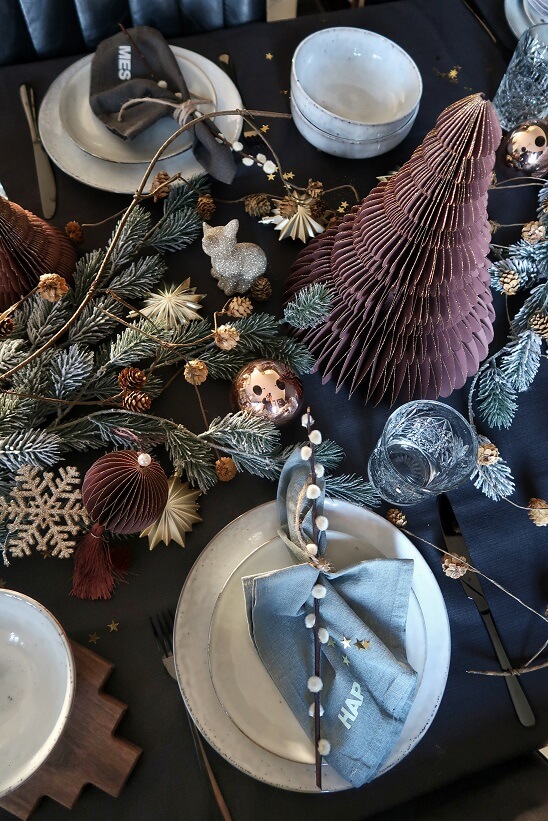 christmas table setting christmasdecoration