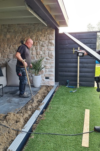 tuinkamer glazen schuifwand