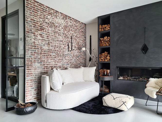 bakstenen muur interieur inspiratie