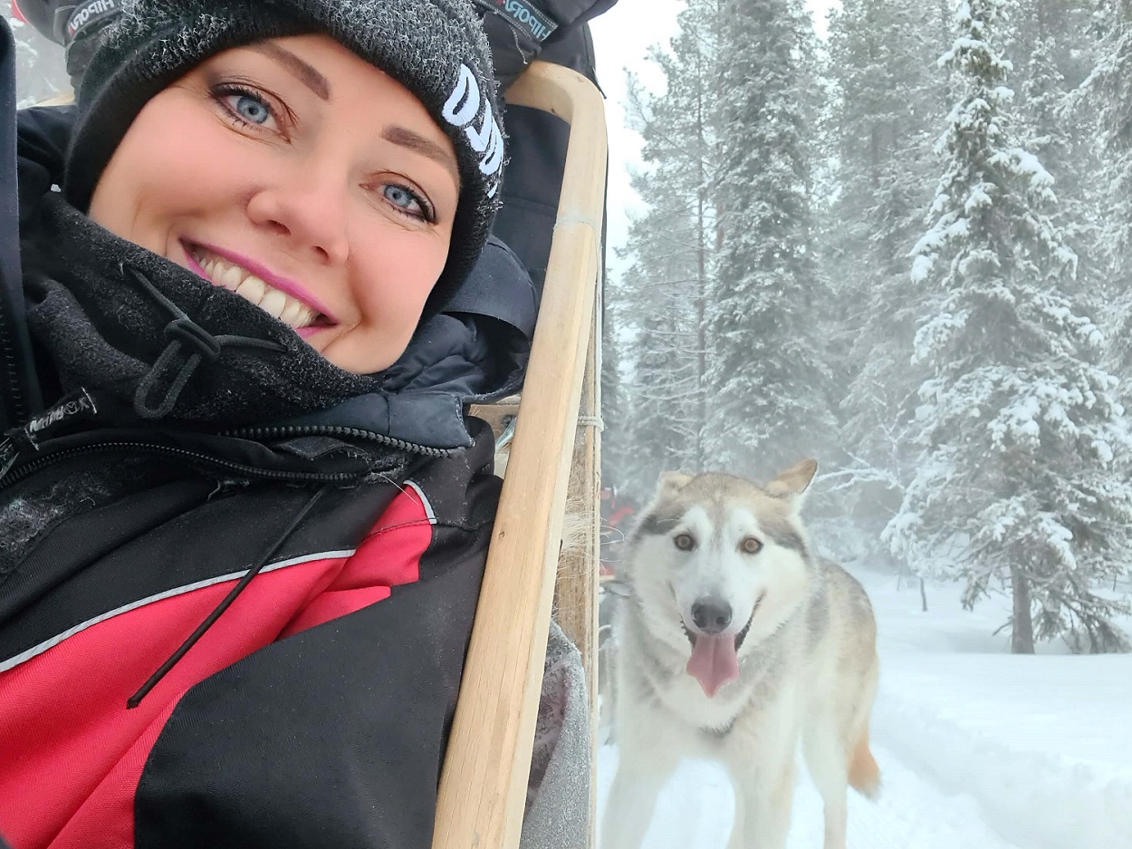 huskytocht ruka lapland