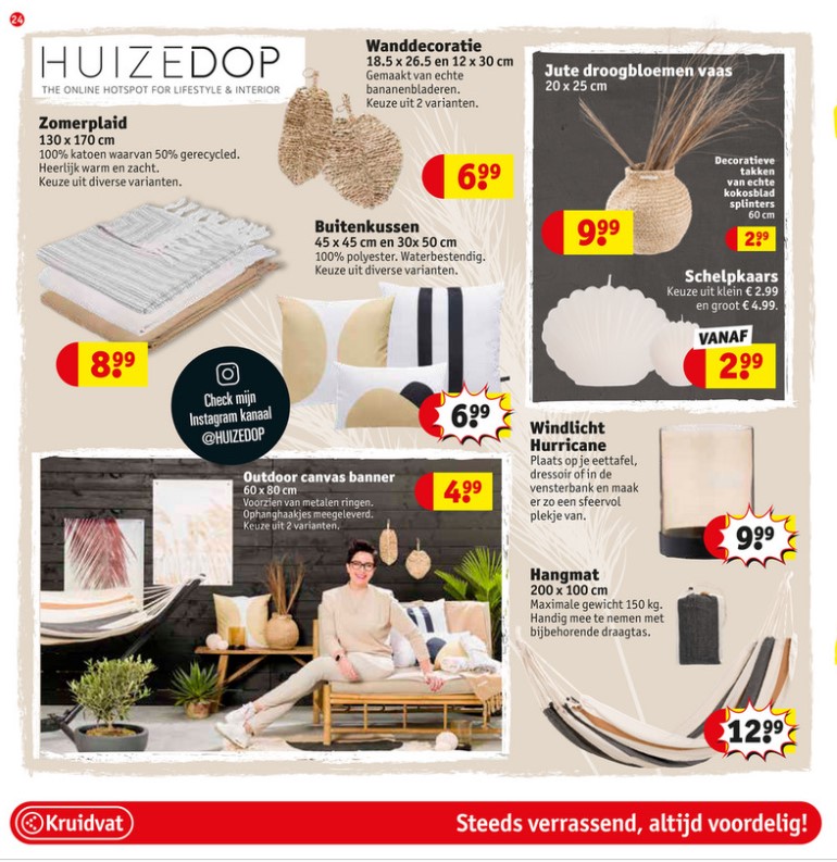 huizedop tuincollectie kruidvat folder